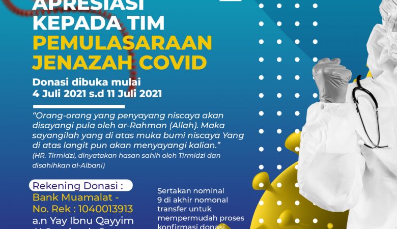 APRESIASI KEPADA TIM PEMULASARAAN JENAZAH COVID
