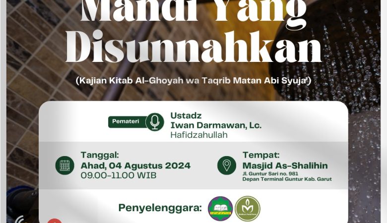 Fiqh Mandi bagi yang Telah Memandikan Jenazah